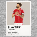 Neco Williams Nottingham Forest grey Icon Frame artwork detail