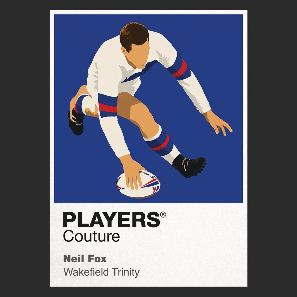 Neil Fox Wakefield Trinity rugby league T-shirt black