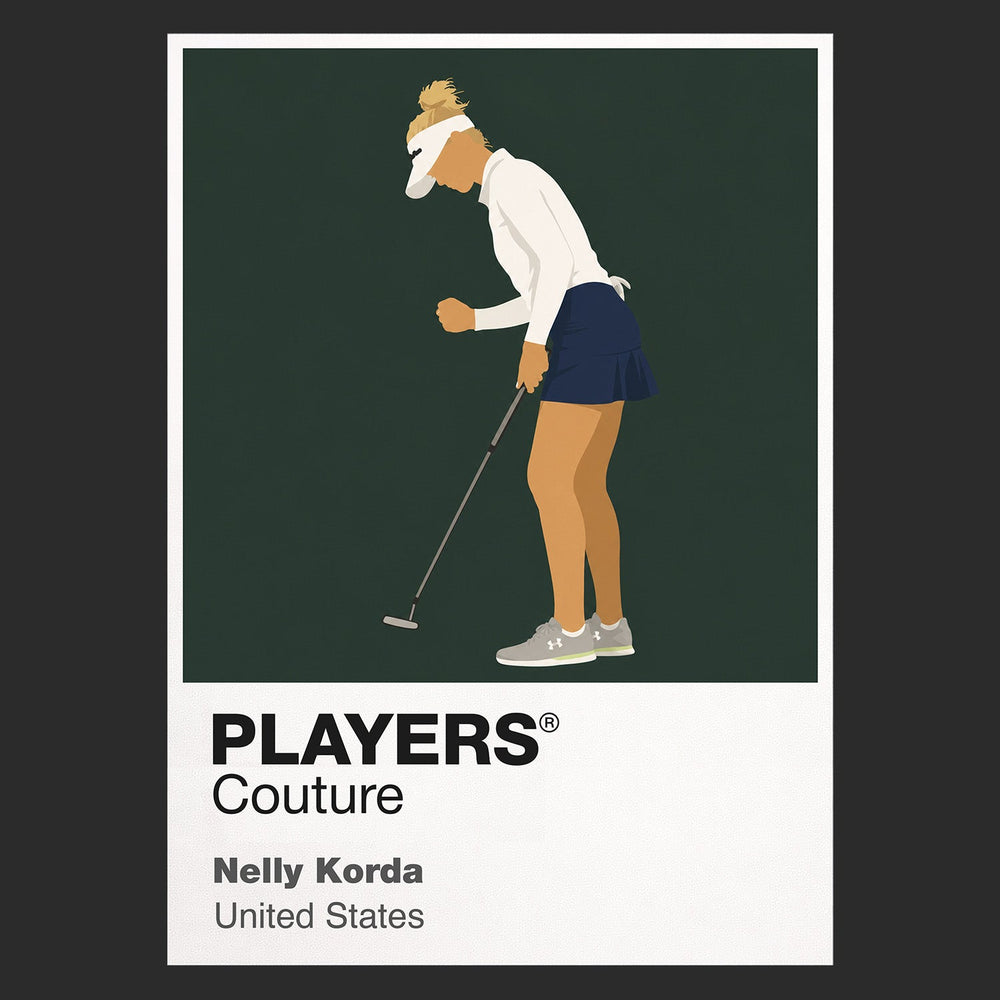 Nelly Korda Golf Icon Frame Men's Polo Shirt