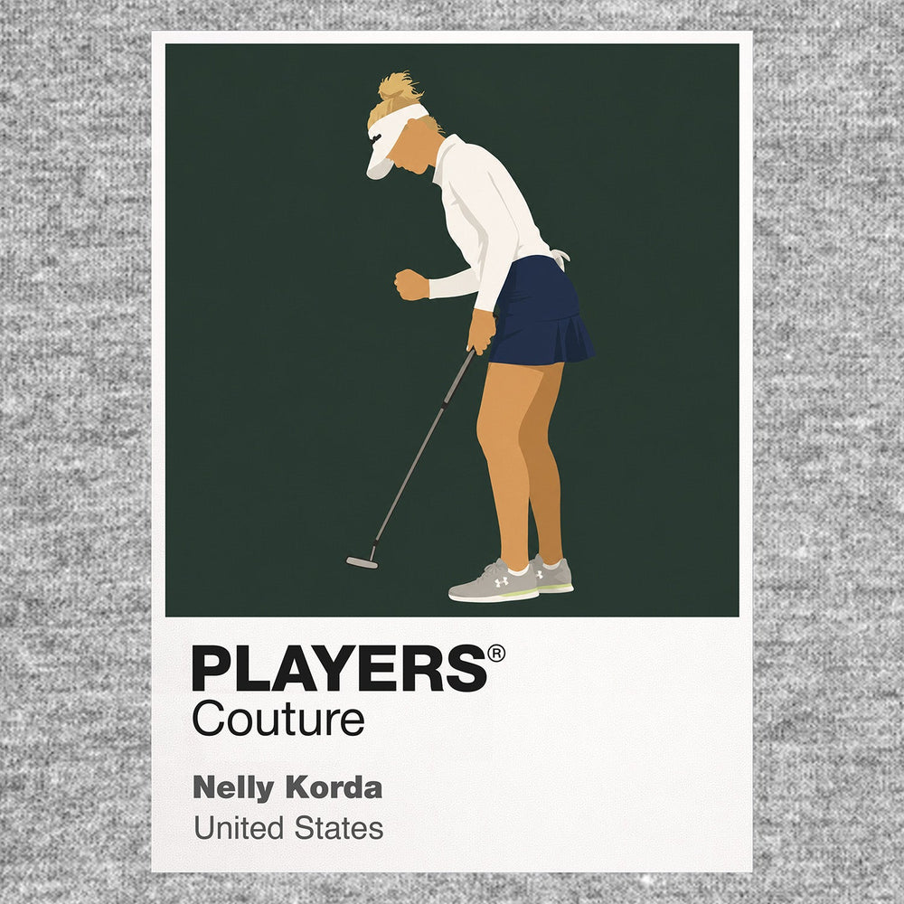 Nelly Korda Golf Icon Frame Men's Polo Shirt