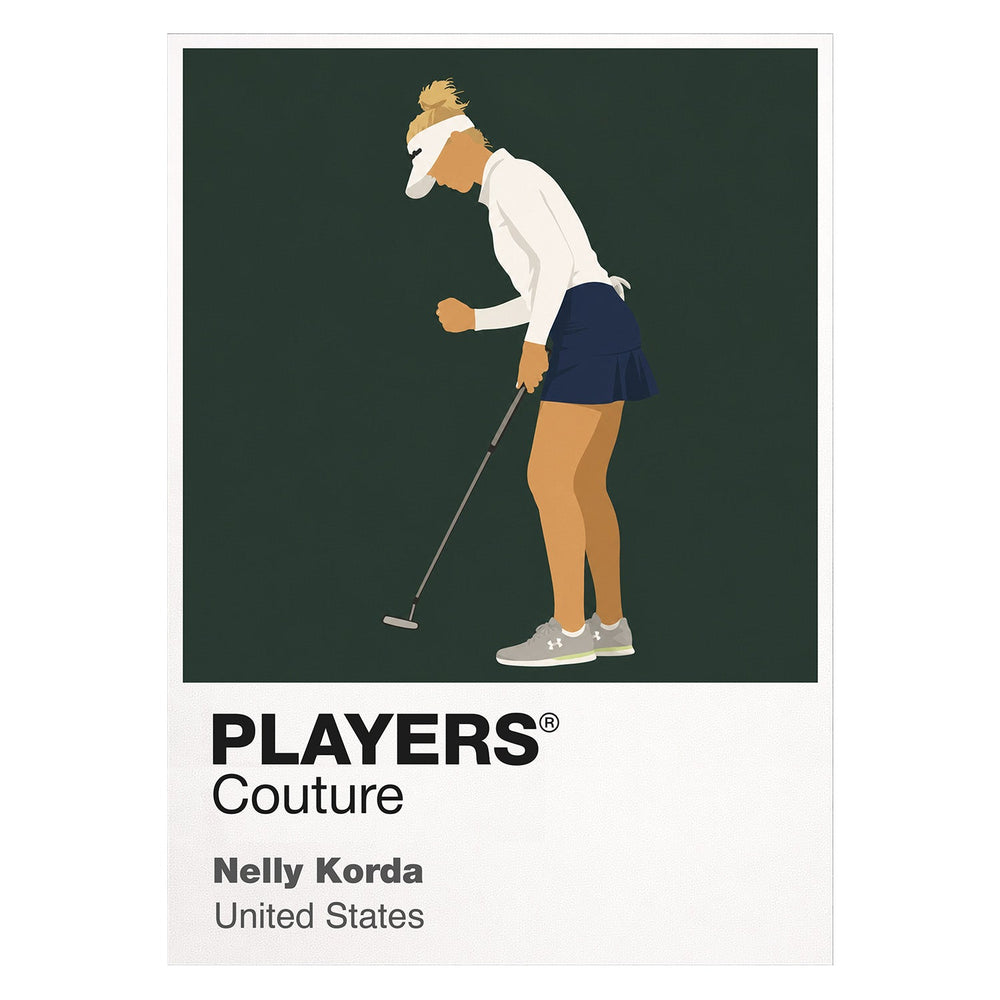 Nelly Korda Golf Icon Frame Men's Polo Shirt