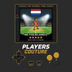 Netherlands World Cup 8-Bit Men's T-Shirt retro gaming football design by Players Couture