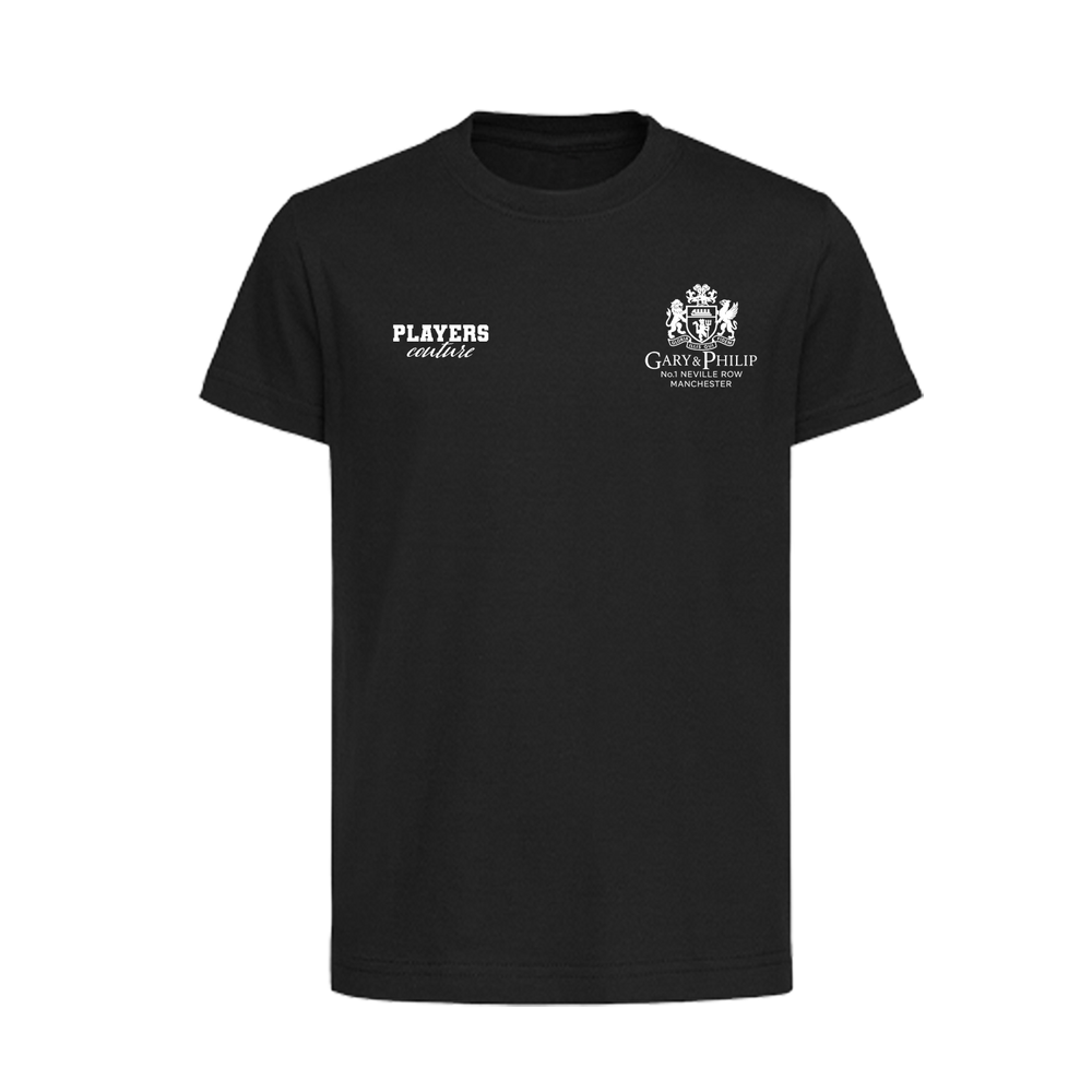 Gary & Philip Neville Logo Players Couture Kids T-Shirt Black
