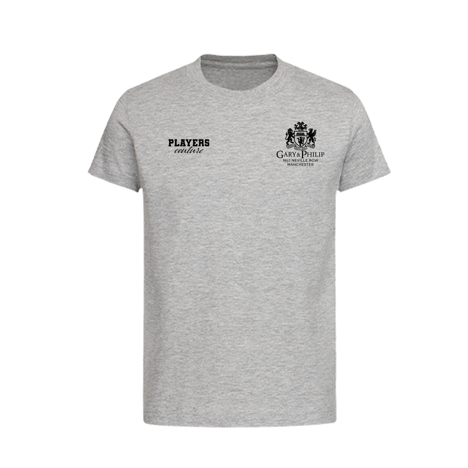 Gary & Philip Neville Logo Players Couture Kids T-Shirt Gray