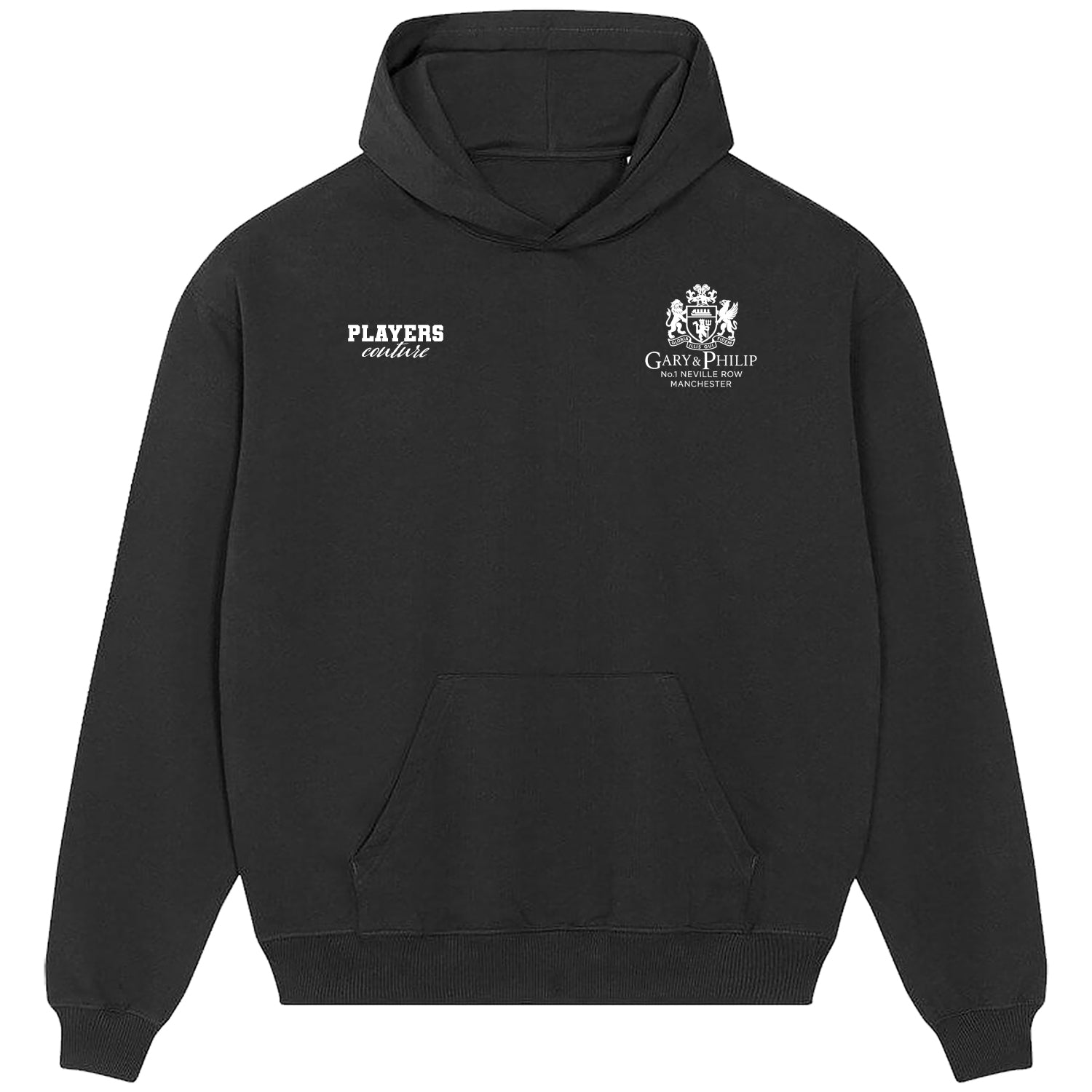 Neville Bros Logo Players Couture Men's Casual Hoodie Black