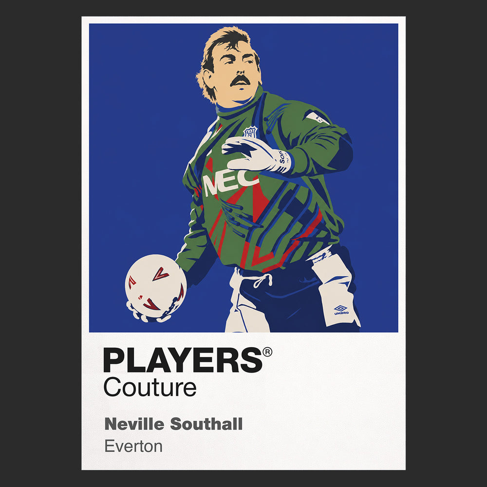 Neville Southall Everton Icon Frame — Black