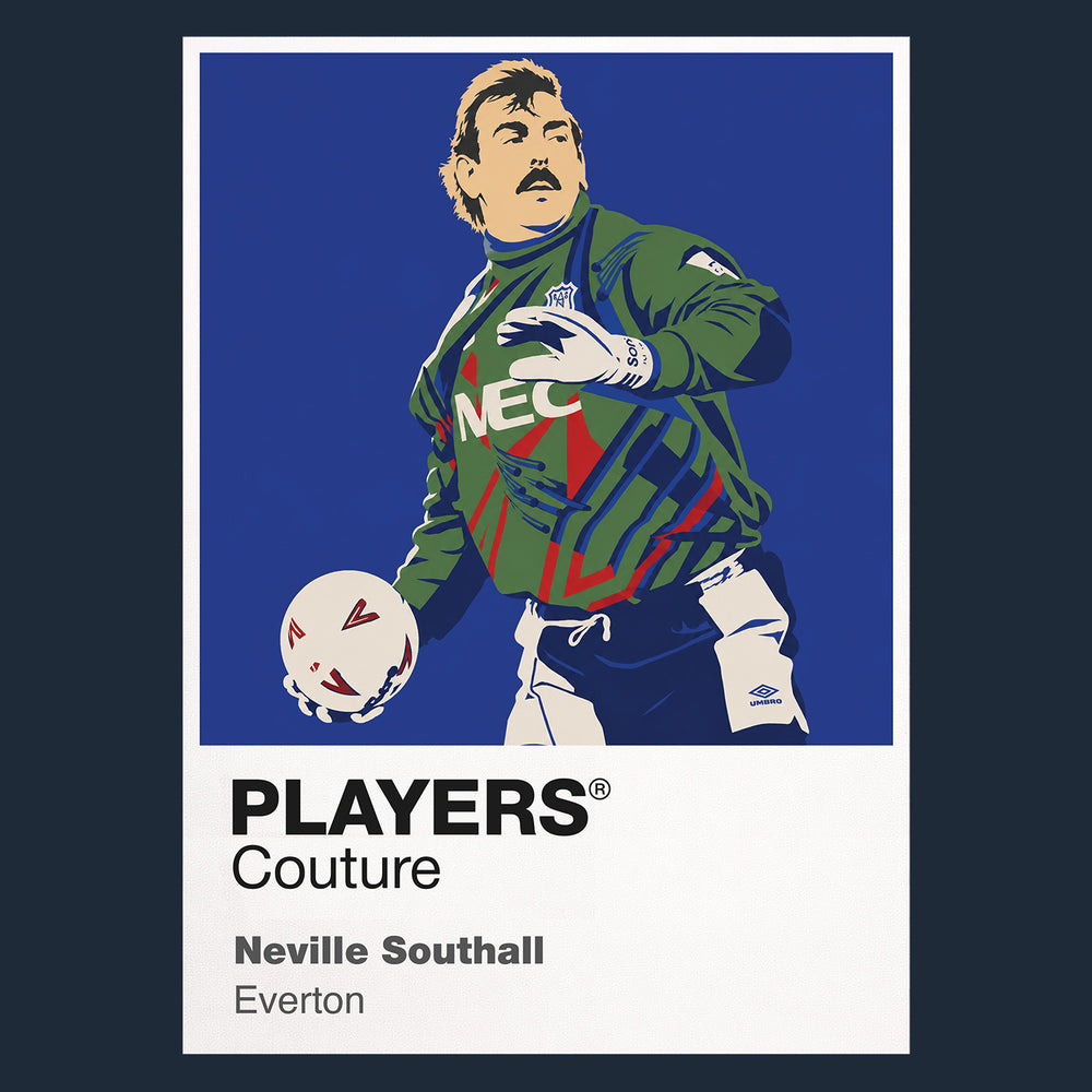 Neville Southall Everton Icon Frame — Navy