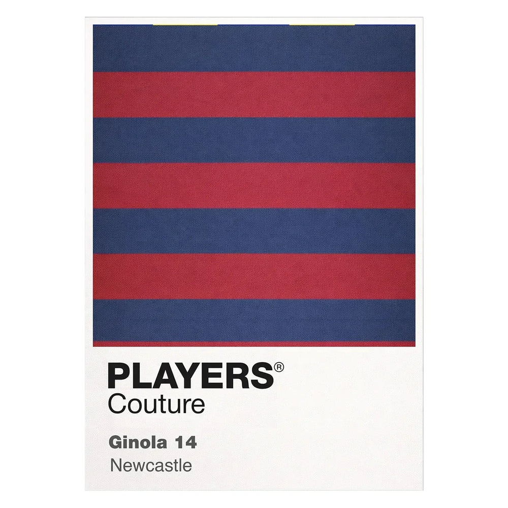 Newcastle Away Classic Football Shirt Colours Frame Men's T-Shirt – white close-up detail shot of the Newcastle United