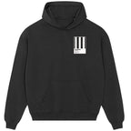 Newcastle Black & White hoodie – black men's hoodie featuring the Newcastle Black & White Players Couture logo