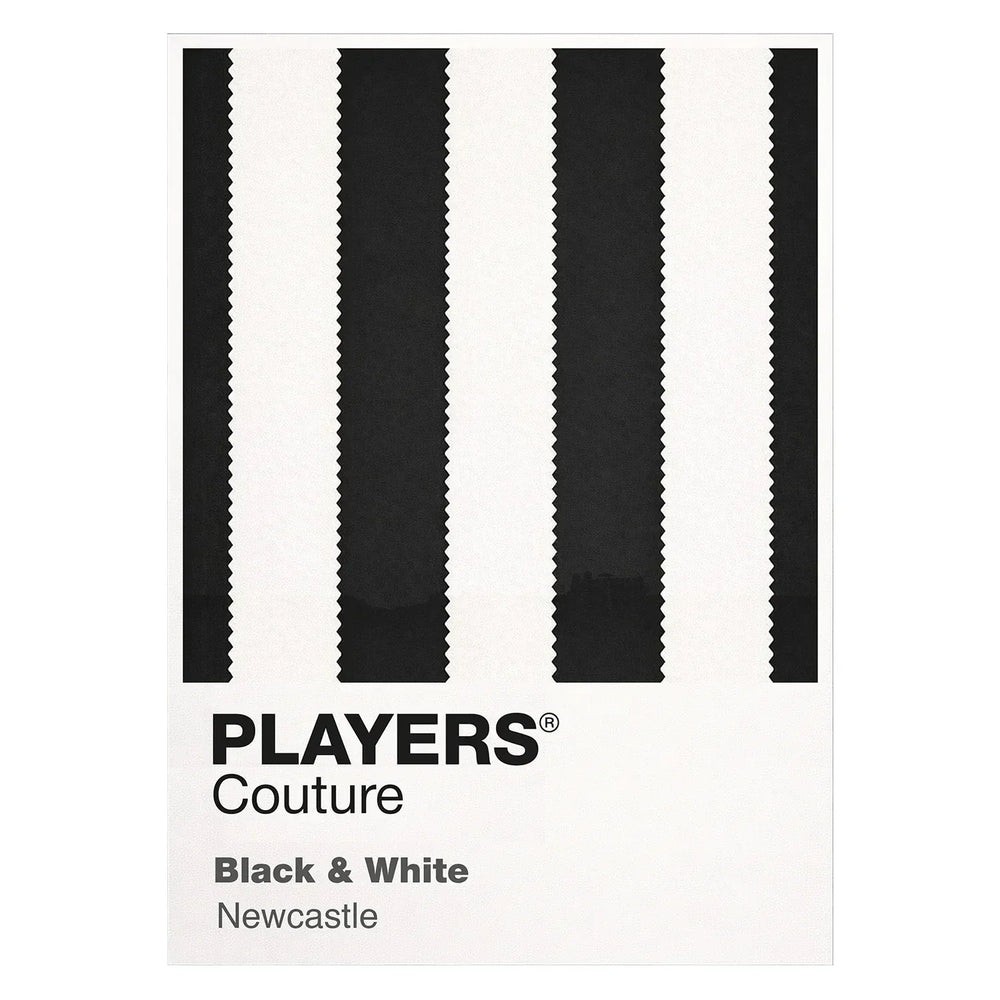 Newcastle Home Classic Football Shirt Colours Frame Men's T-Shirt – white close-up detail shot of the Newcastle United