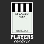 Newcastle United hoodie – black men's hoodie with white Newcastle United letters and Players Couture logo on the chest