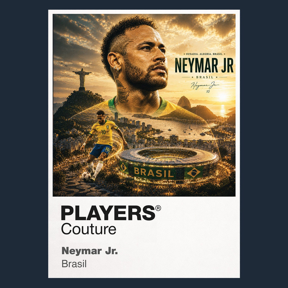Neymar Jr Brazil Atlas Frame artwork by Players Couture