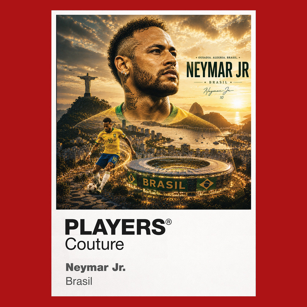 Neymar Jr Brazil Atlas Frame artwork by Players Couture