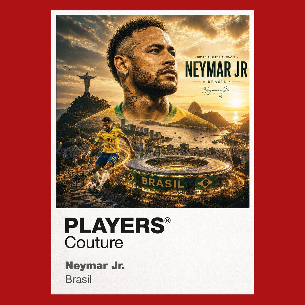 Neymar Jr Brazil Atlas Frame artwork by Players Couture