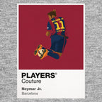 Neymar Jr Barcelona Icon Frame Kids T-Shirt — Gray Artwork