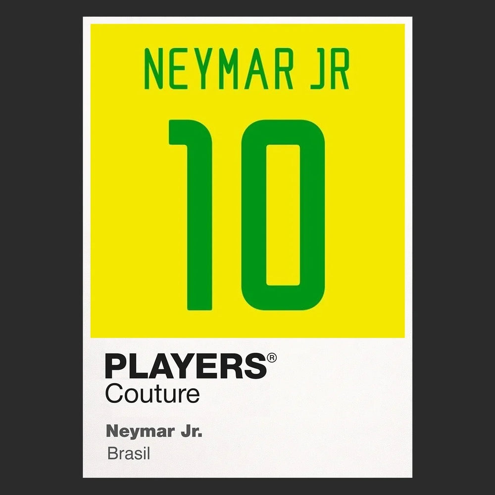 Neymar Jr. 10 Football Shirt Frame Men's Hoodie – black close-up detail shot of the Neymar Jr. Players Couture logo design