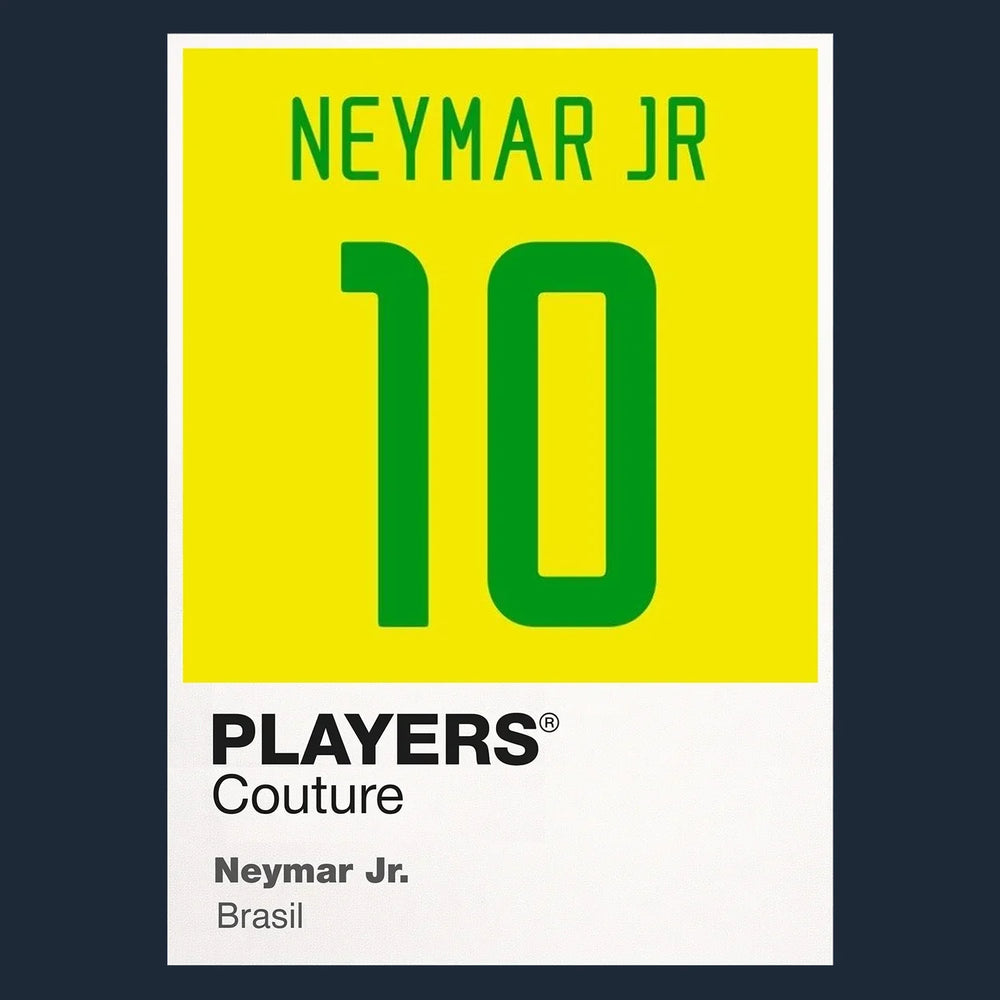 Neymar Jr. 10 Football Shirt Frame Men's Hoodie – navy close-up detail shot of the Neymar Jr. 10 Football Players Couture