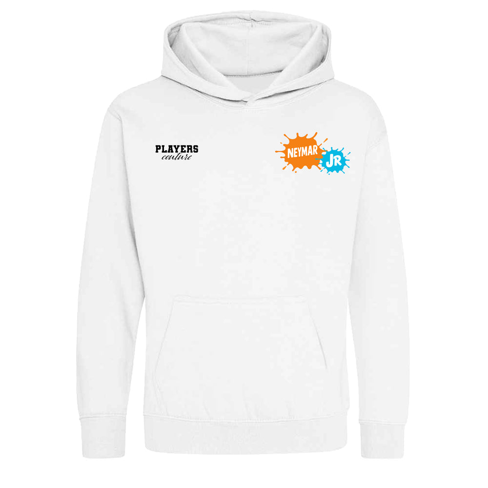 Neymar Jr Logo Players Couture Kids Hoodie White
