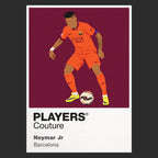 Neymar Jr Barcelona Orange Away Icon Frame Men's T-Shirt