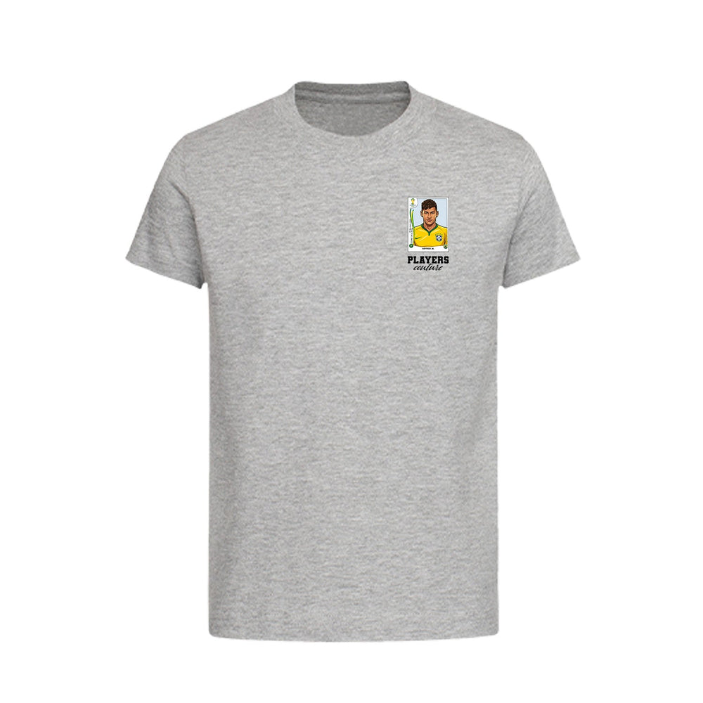 Neymar Jr World Cup Sticker Kids T-Shirt – neymar jr sticker kids grey tshirt Players Couture design