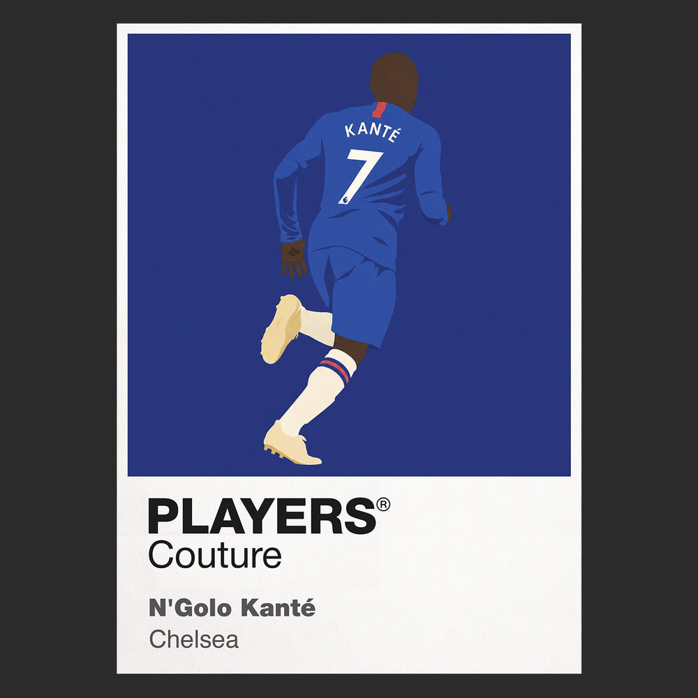 N’Golo Kanté Chelsea black Icon Frame artwork detail