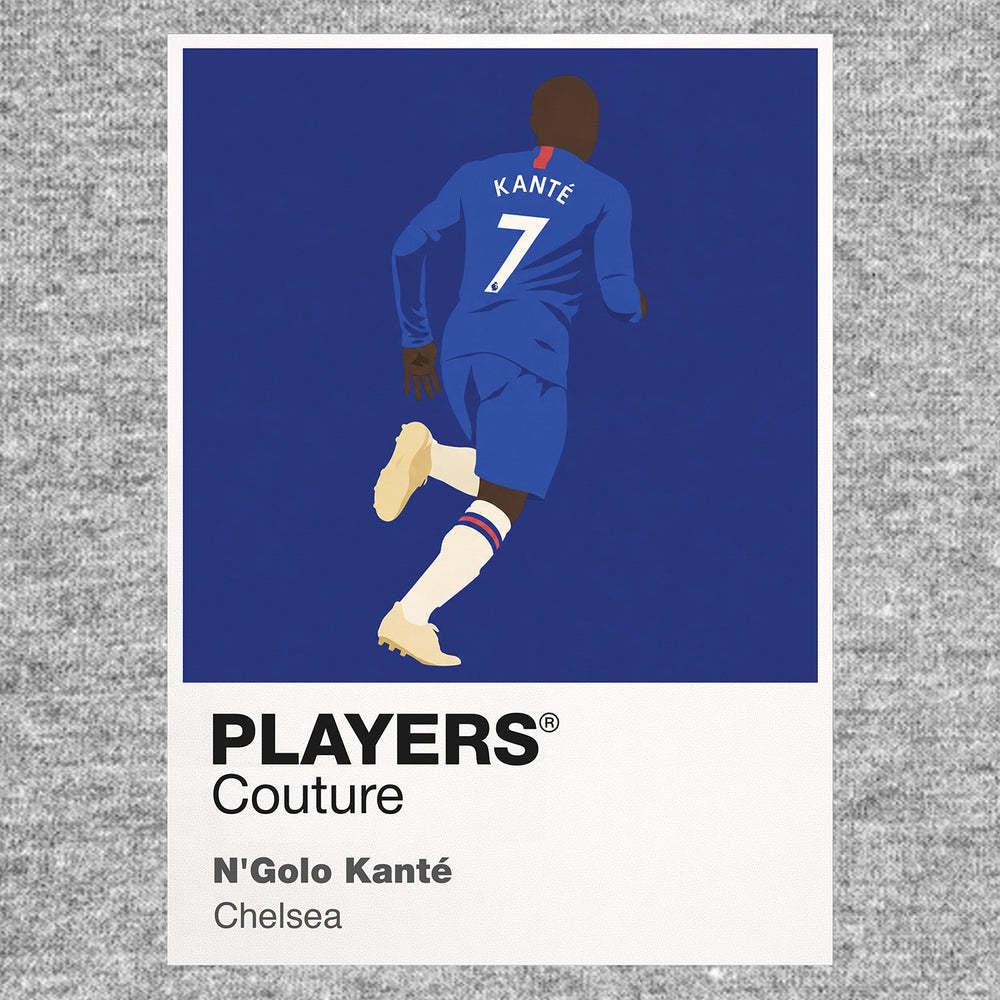 N’Golo Kanté Chelsea grey Icon Frame artwork detail