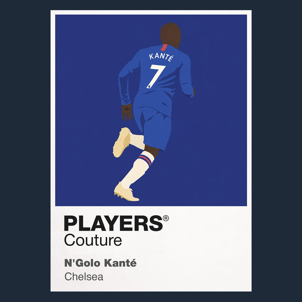 N’Golo Kanté Chelsea navy Icon Frame artwork detail