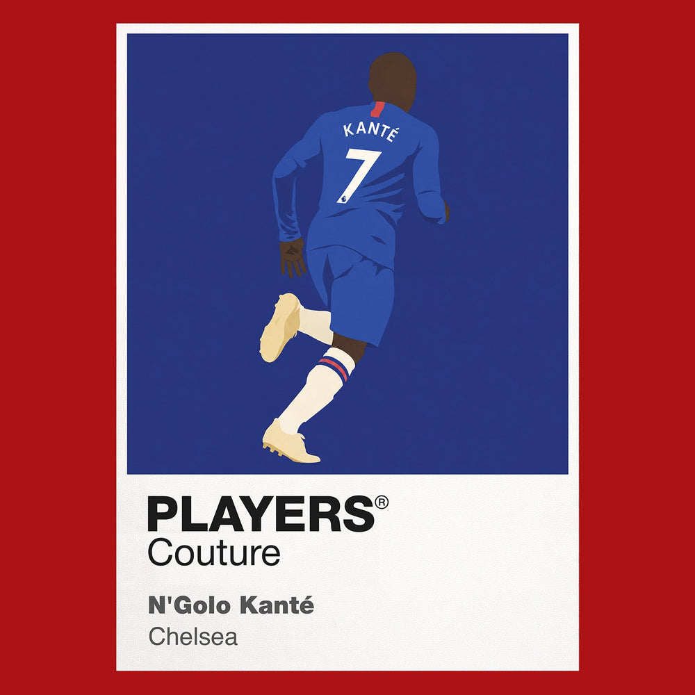 N’Golo Kanté Chelsea red Icon Frame artwork detail