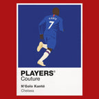 N’Golo Kanté Chelsea red Icon Frame artwork detail