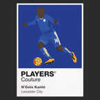 N’Golo Kanté Leicester City black Icon Frame artwork detail