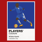 N’Golo Kanté Leicester City red Icon Frame artwork detail