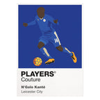 N’Golo Kanté Leicester City white Icon Frame artwork detail
