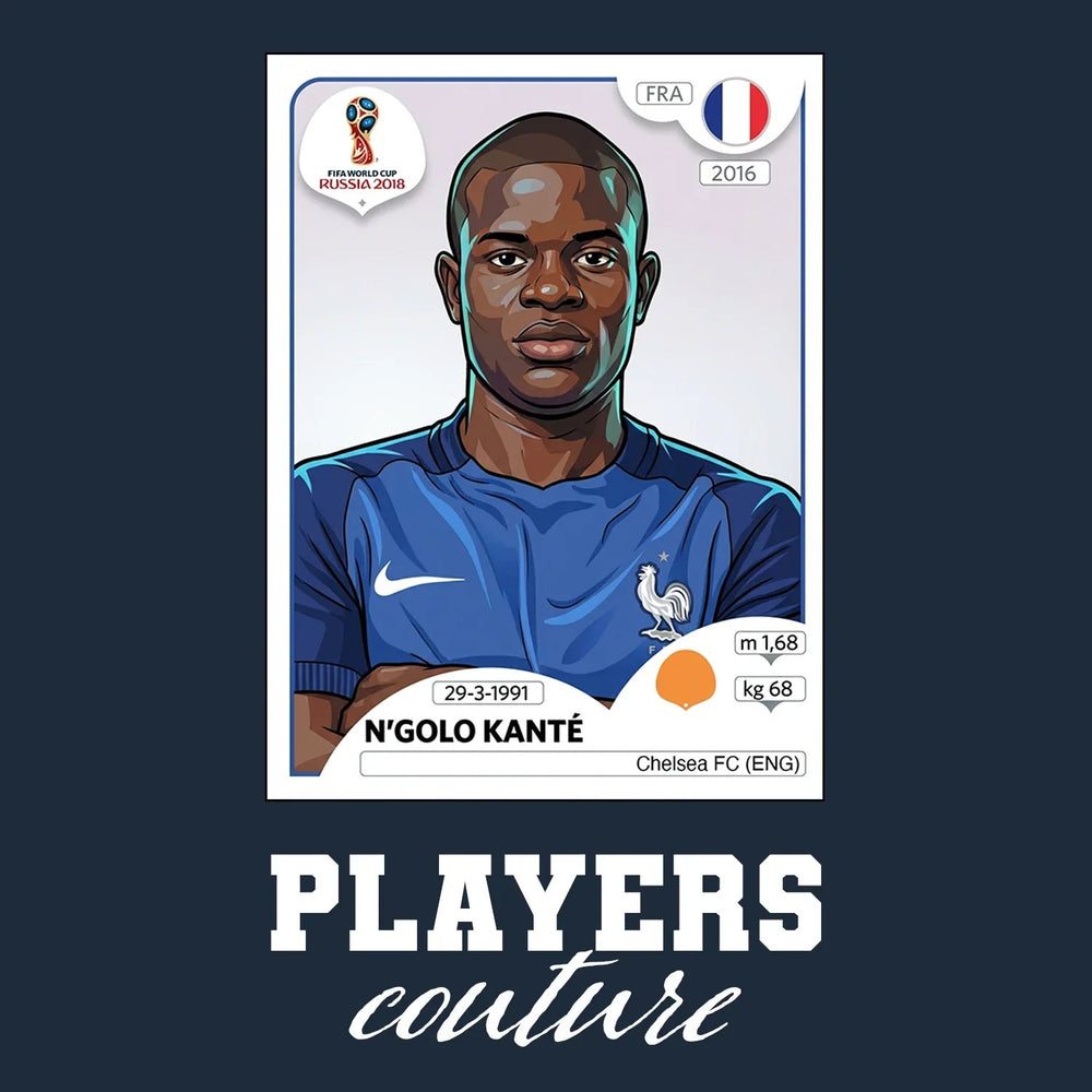 N’Golo Kante World Cup Sticker Kids T-Shirt – ngolo kante navy Players Couture design