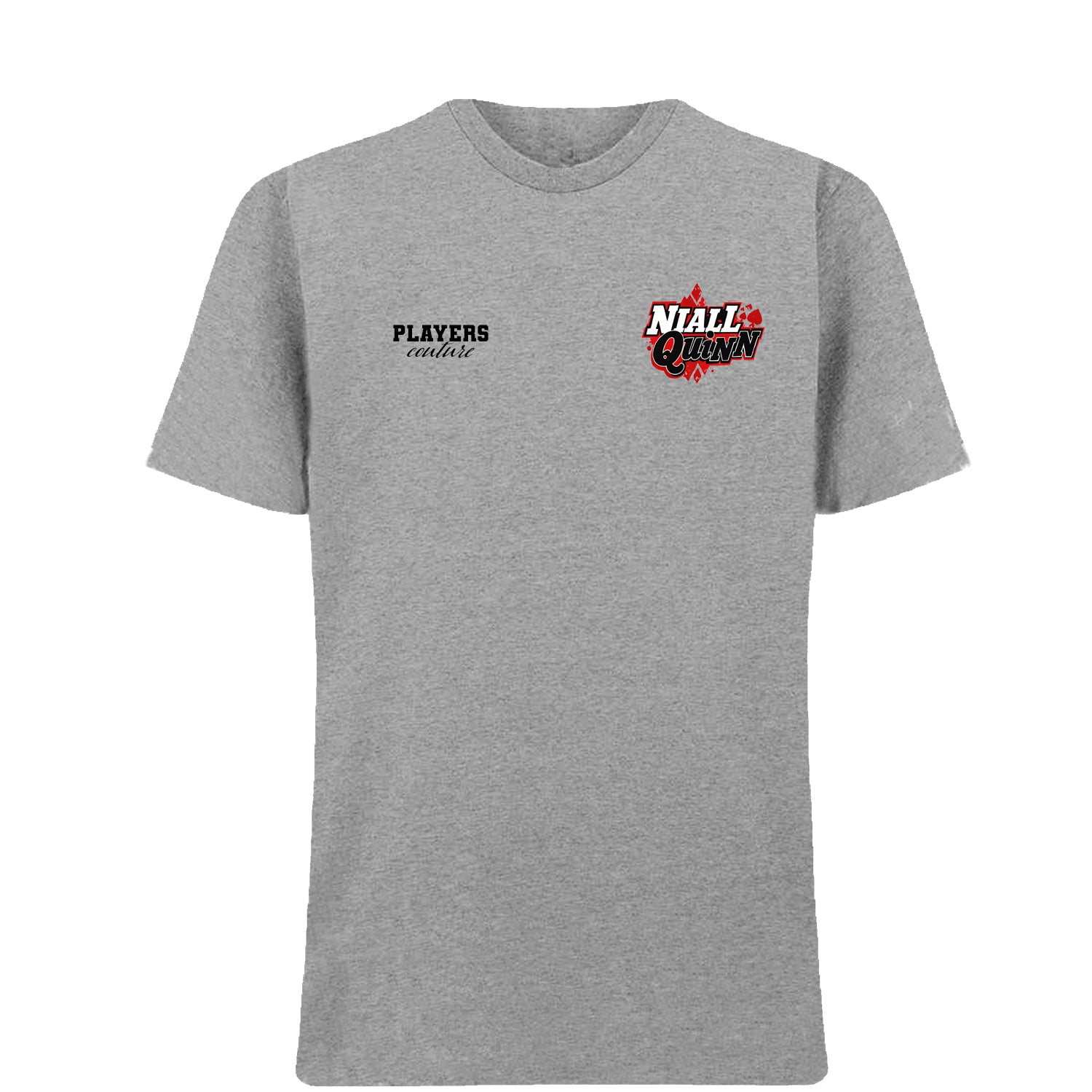 Niall Quinn Logo Players Couture Men's T-Shirt Gray