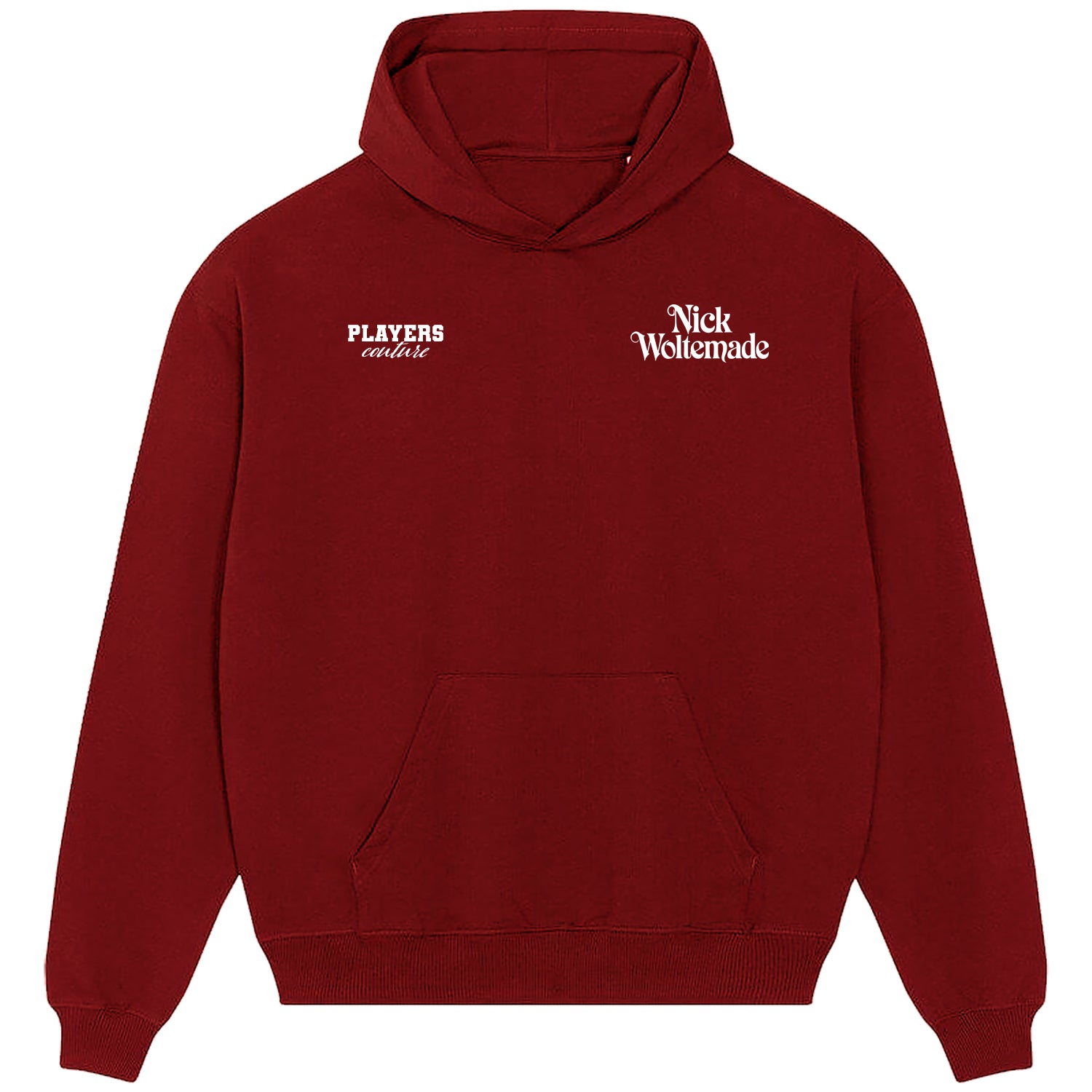 Nick Woltemade Logo Players Couture Men's Casual Hoodie Red