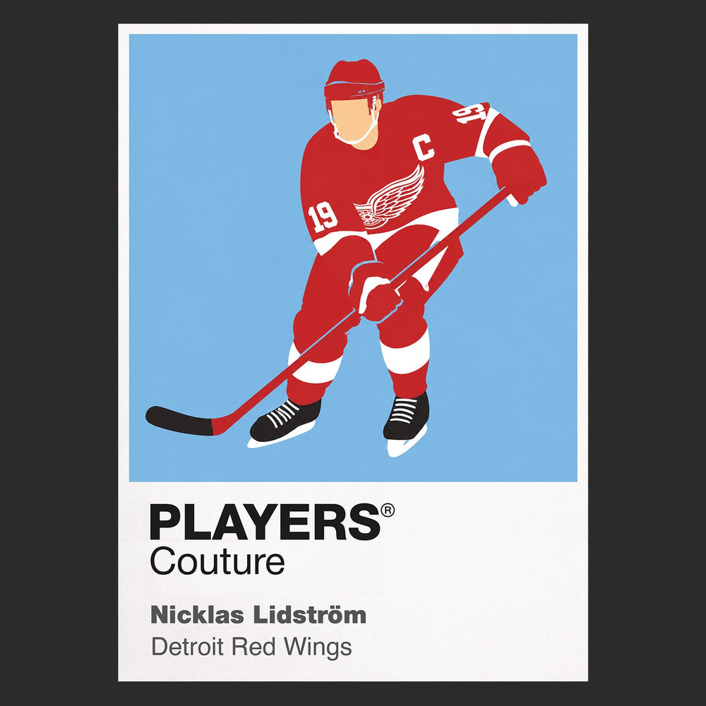 Nicklas Lidström Red Wings Ice Hockey Icon Frame Men's Hoodie – image 9