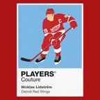 Nicklas Lidström Red Wings Ice Hockey Icon Frame Men's T-Shirt – image 10
