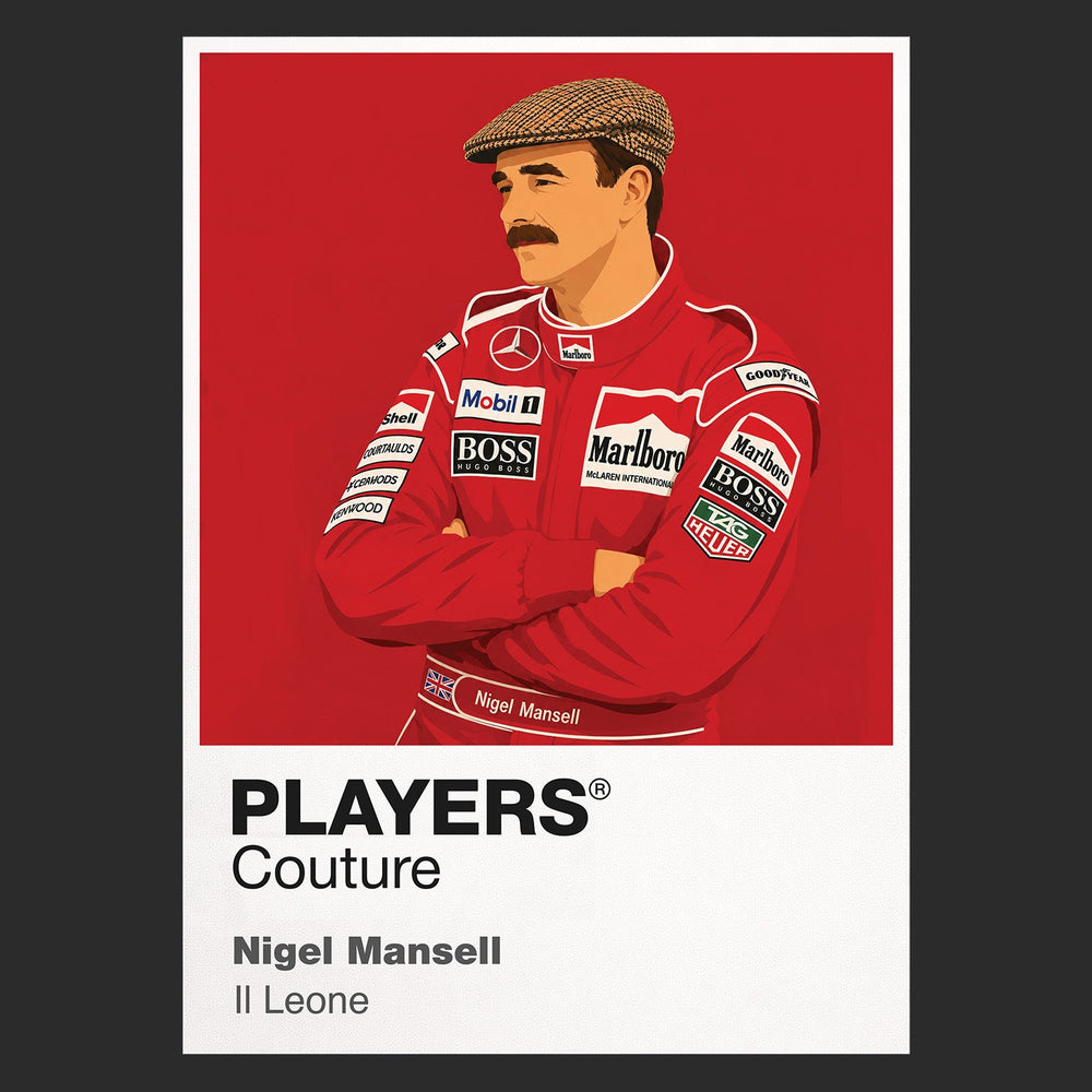 Nigel Mansell Formula 1 T-shirt – black view