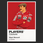 Nigel Mansell Formula 1 T-shirt – black view