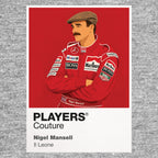 Nigel Mansell Formula 1 T-shirt – grey view