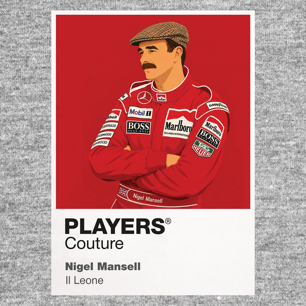 Nigel Mansell Formula 1 hoodie – grey view