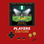 Nigeria World Cup 8-Bit Kids Hoodie retro gaming football design by Players Couture