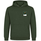 Nijinsky horse racing hoodie – mens earthy green hoodie view