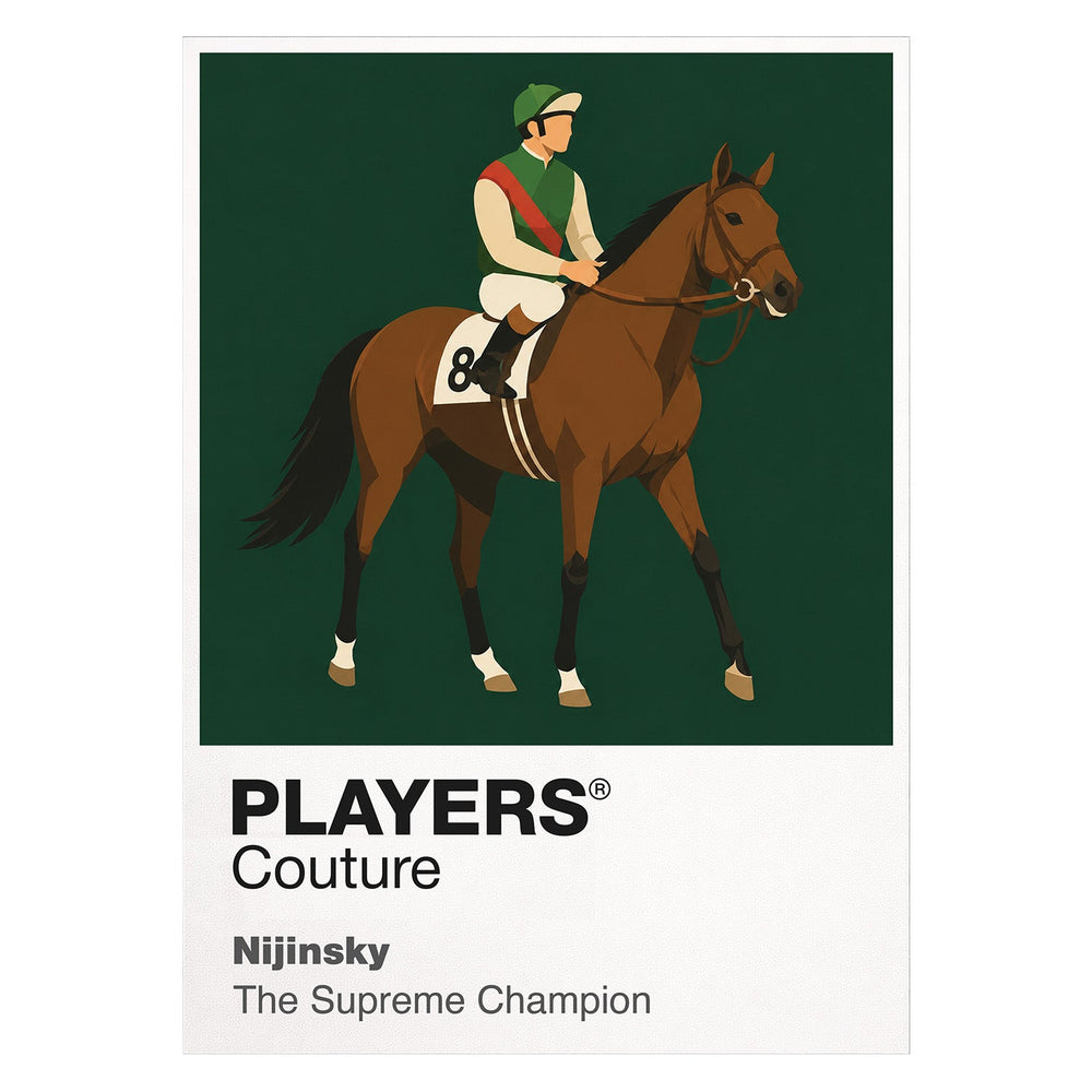 Nijinsky horse racing T-shirt – white view