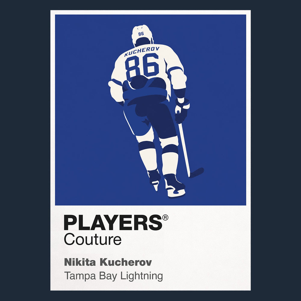 Nikita Kucherov Lightning Ice Hockey Icon Frame Men's T-Shirt – image 8