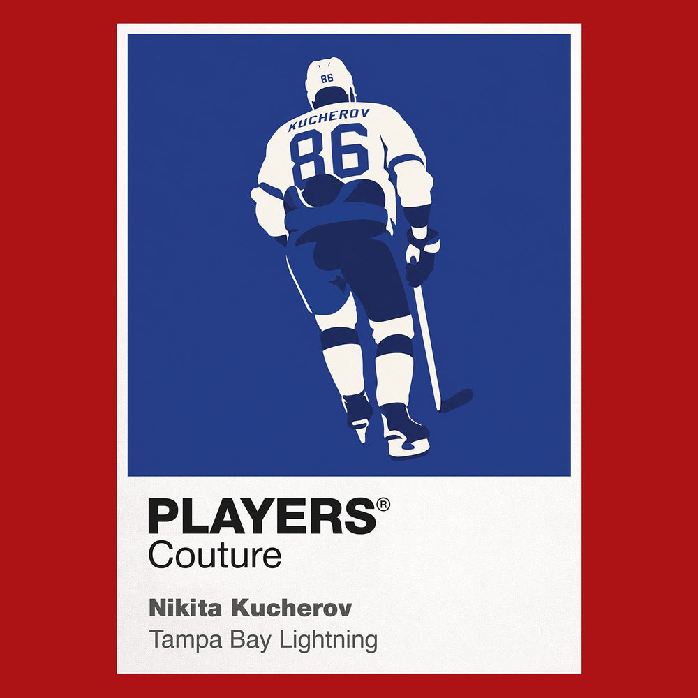 Nikita Kucherov Lightning Ice Hockey Icon Frame Men's T-Shirt – image 10
