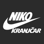 Niko Kranjcar Logo Men's Hoodie – black close-up detail shot of the Niko Kranjcar Players Couture logo design