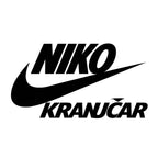 Niko Kranjcar Logo Men's Hoodie – white close-up detail shot of the Niko Kranjcar Players Couture logo design