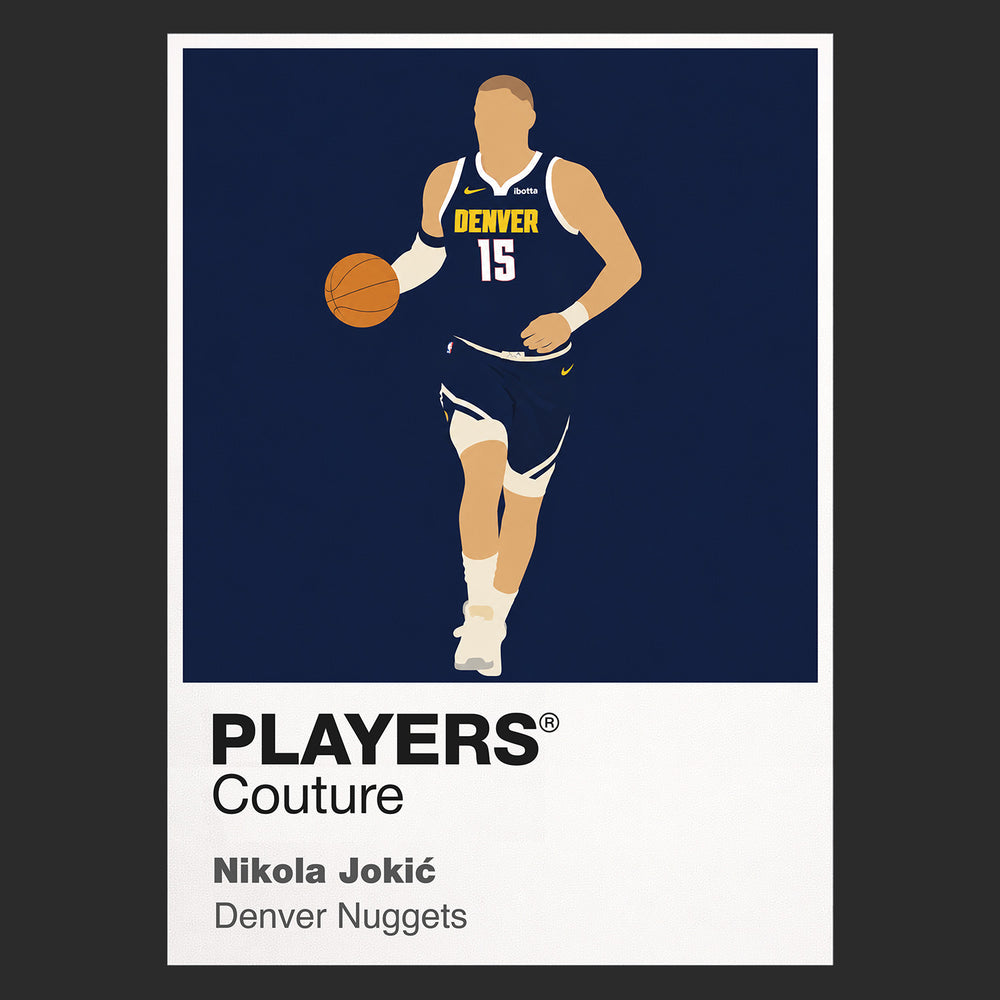 Nikola Jokic Nuggets Basketball Icon Frame Men's T-Shirt