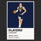 Nikola Jokic Nuggets Basketball Icon Frame Men's T-Shirt